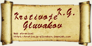 Krstivoje Gluvakov vizit kartica